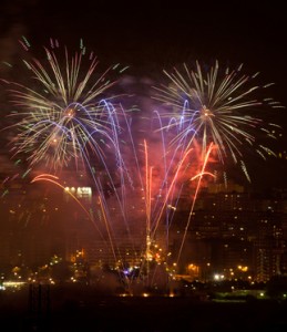 Fireworks for the 4th of July