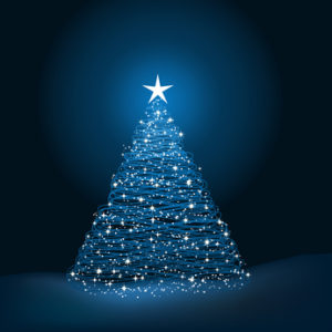 Sparkly Christmas tree background